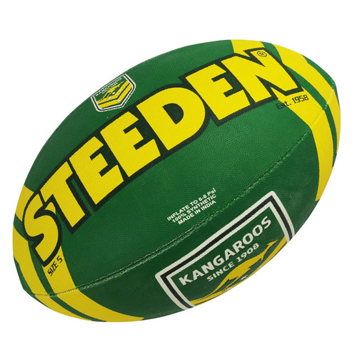 Australian Kangaroos NRL Steeden Rugby League Football Size 11 Inches!