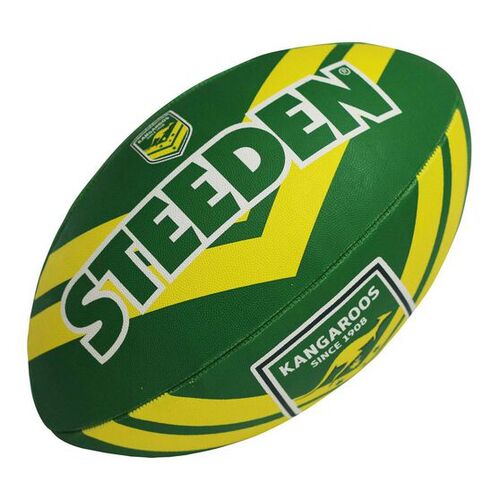 Australian Kangaroos NRL Steeden Rugby League Football Size 5!