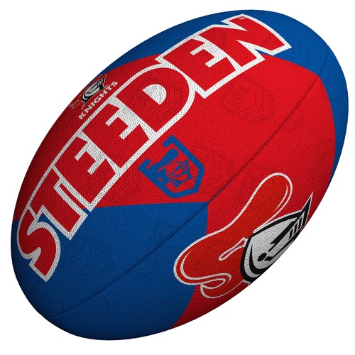 Newcastle Knights NRL Steeden Rugby League Football Size 5!