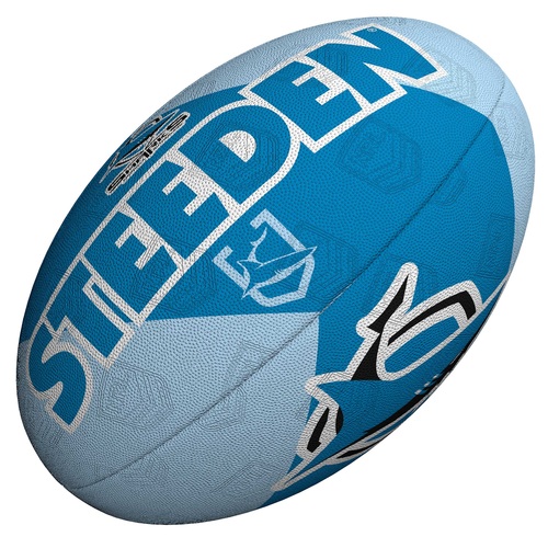 Cronulla Sharks NRL Steeden Rugby League Football Size 5!