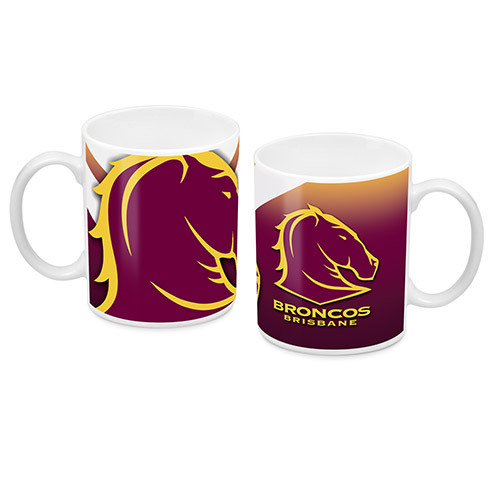 Brisbane Broncos NRL New Gift Team Logo Ceramic Coffee Cup Mug