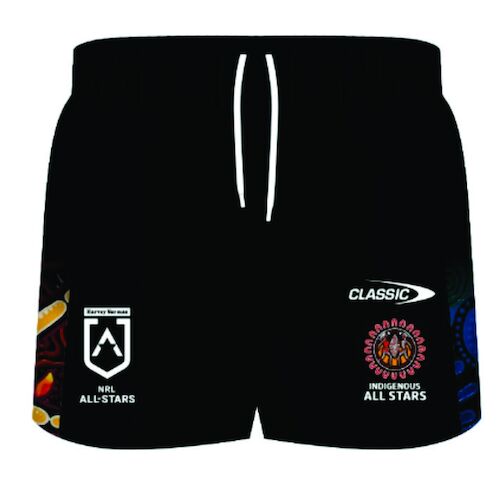 IAS Indigenous All Stars Players Home Shorts Adults Sizes S-7XL! T1