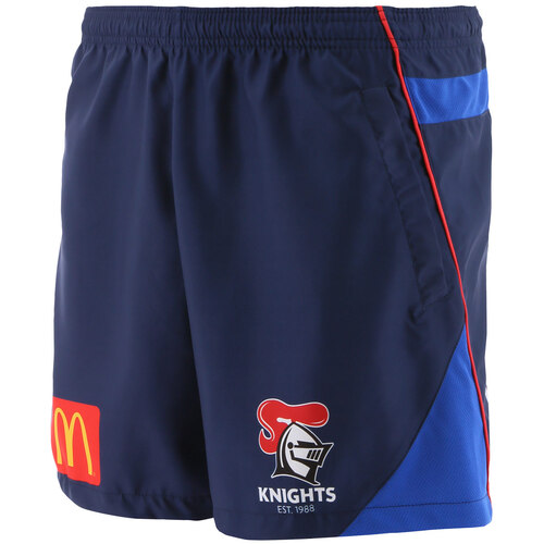 Newcastle Knights NRL 2021 Training Shorts Navy/Royal Sizes S-5XL!