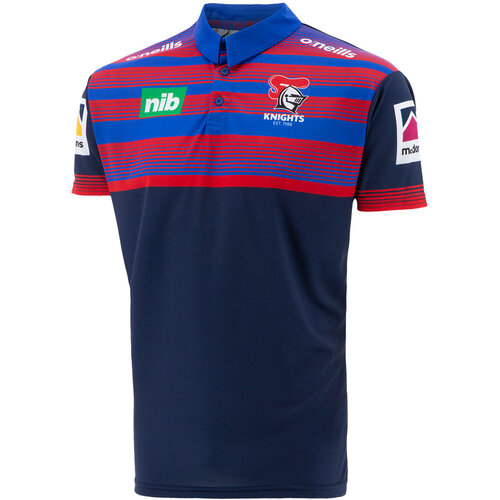 Newcastle Knights NRL 2021 Media Polo Navy Sizes S-5XL!