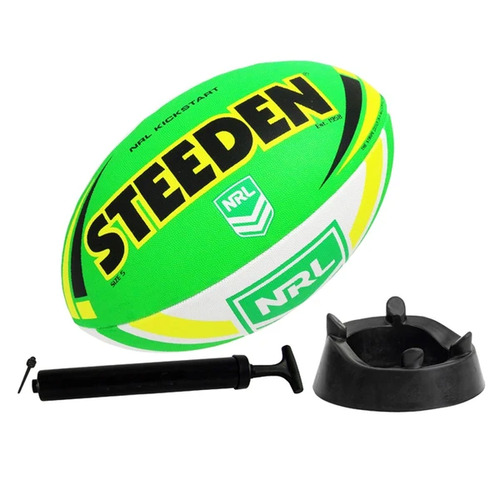 NRL Steeden Rugby League Football Starter Pack Size 5!