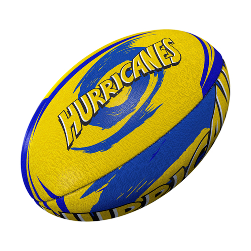 Wellington Hurricanes Super Rugby Team Ball Gilbert Football Size 5!
