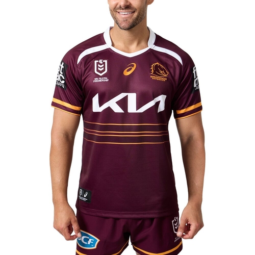 Brisbane Broncos NRL 2025 Asics Home Jersey Sizes S-5XL!