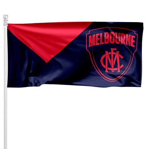 Melbourne Demons AFL Flag Pole Flag 180 by 90cms! LE