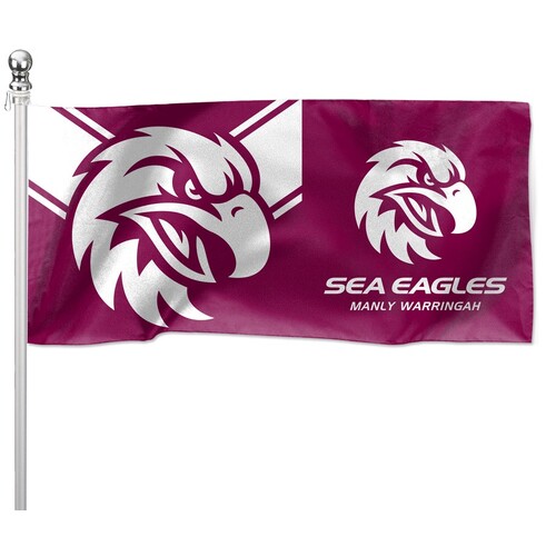 Manly Sea Eagles NRL Flag Pole Flag 90 cm by 180cm!