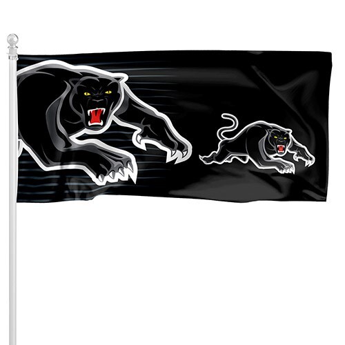 Penrith Panthers NRL New Logo Style Flag Pole Flag 90 cm by 180cm!