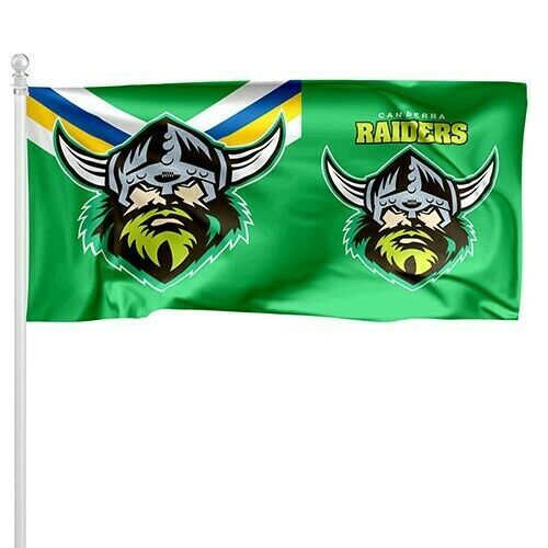 Canberra Raiders NRL Logo Flag Pole Flag 90 cm by 180cm!