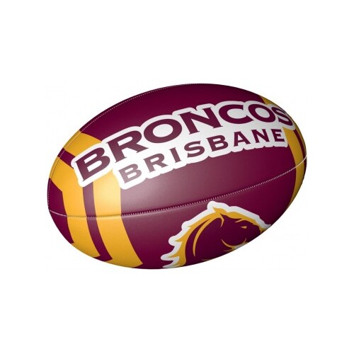 Brisbane Broncos Steeden Sponge Football Size 6 Inches!