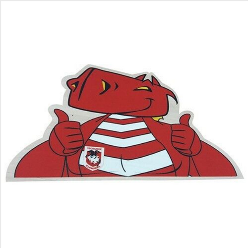 St George Dragons Car Mascot Logo Back Car Window Decal Sticker