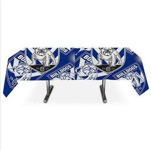 Canterbury Bulldogs NRL Birthday Party Table Top Cover Tablecover Tablecloth