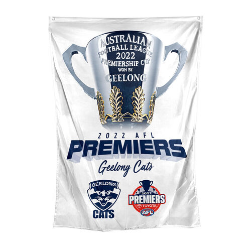 Geelong Cats AFL Premiers 2022 Wall Cape Flag 70 x 100 cm P1 *IN STOCK*