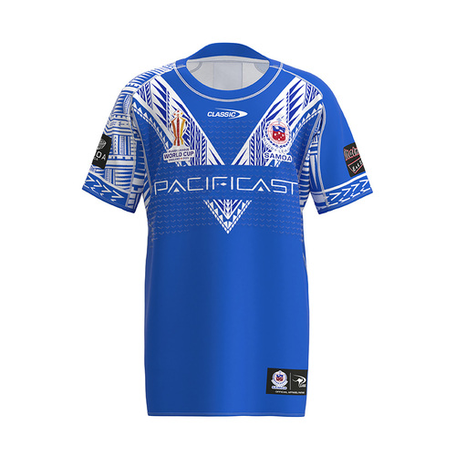 Samoa Rugby League 2022 Classic RLWC Jersey Kids Sizes 6-14! -DECEMBER DELIVERY PRE SALE-
