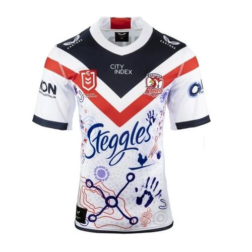 Sydney Roosters NRL Castore Indigenous Jersey Sizes S-7XL! T2