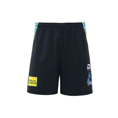 Gold Coast Titans NRL Dynasty Alternate Gym Shorts Charcoal Sizes S-7XL! T3