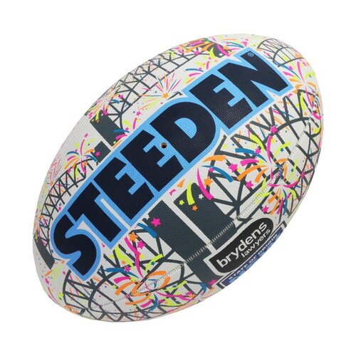 New South Wales NSW Blues SOO NRL Steeden Rugby League Fun Football Size 5!