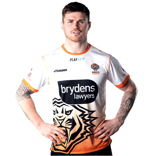 Wests Tigers NRL 2023 Steeden Players Run Out Shirt Sizes S-7XL!