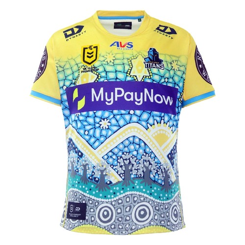 Gold Coast Titans NRL Dynasty Indigenous Jersey Sizes S-3XL! T3