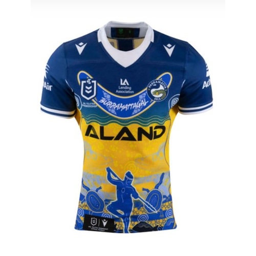 Parramatta Eels NRL 2023 Macron Indigenous Jersey Sizes S-6XL!