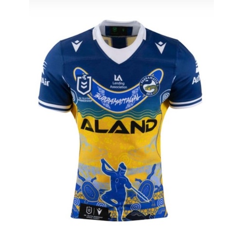 Parramatta Eels NRL 2023 Macron Indigenous Jersey Sizes S-6XL! [Size: Medium]