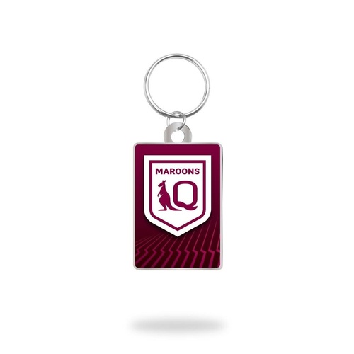 Official NRL Origin Queensland Maroons QLD Metal Keyring Keychain