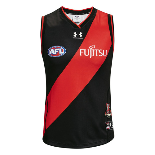 Essendon Bombers AFL 2022 Under Armour Home Guernsey Kids Youth Sizes S-XL!