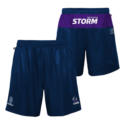 Melbourne Storm NRL 2023 Outerstuff Sport Shorts Size S-2XL!