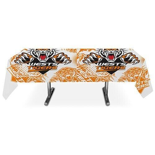 Wests Tigers NRL Birthday Party Table Top Cover Tablecover Tablecloth