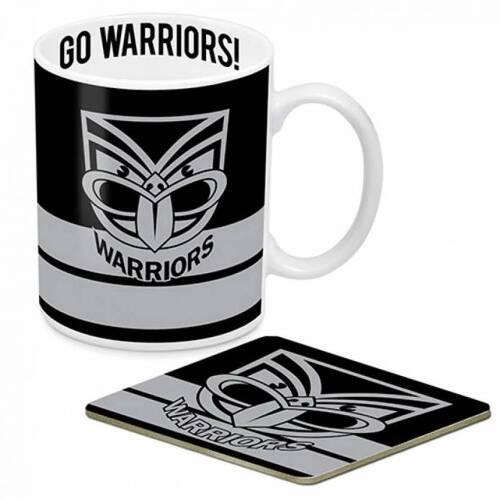 New Zealand Warriors NRL Heritage Gift Team Logo Ceramic Coffee Cup Mug & Coaster!