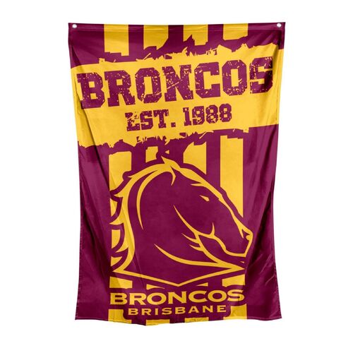 Brisbane Broncos  NRL Cape Wall Flag 90 by 150cm (NO STICK/POLE)