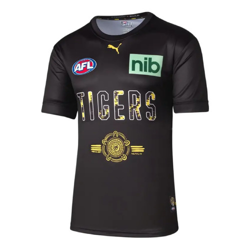 Richmond Tigers Puma AFL Warm Up Top T Shirt Sizes Kids 8-16! T2
