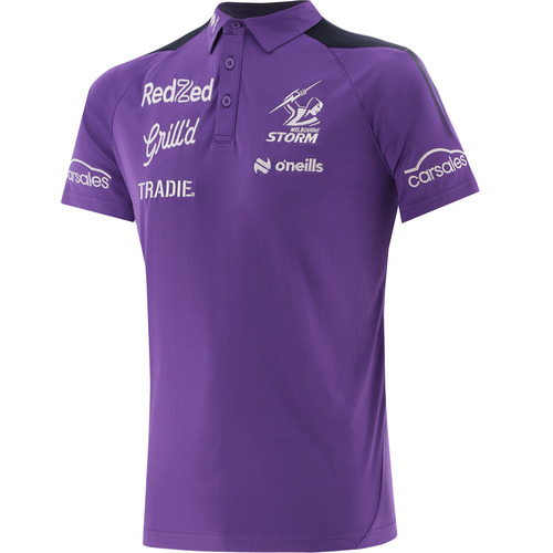 Melbourne Storm NRL 2024 O'Neills Players Polo Shirt Sizes S-7XL!