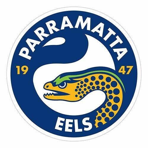 Official NRL Parramatta Eels Large Team Logo Die Cut Decal Sticker