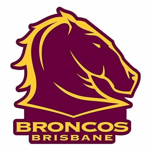 Official NRL Brisbane Broncos Large Team Logo Die Cut Decal Sticker
