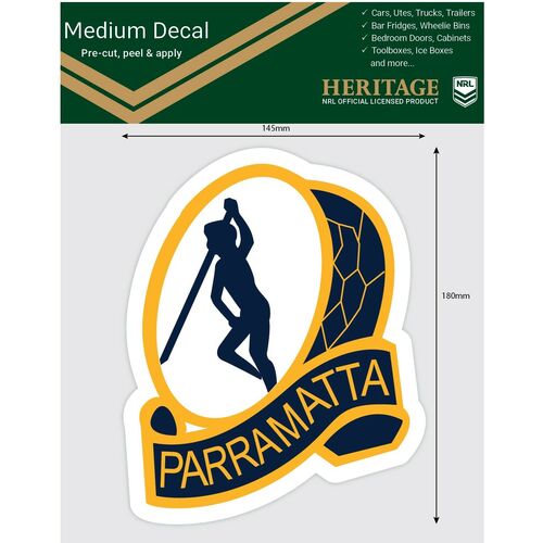 Parramatta Eels Heritage NRL iTag UV Car Medium Decal Sticker