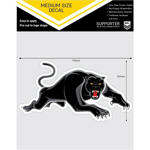 Penrith Panthers Official NRL iTag UV Car Medium Decal Sticker