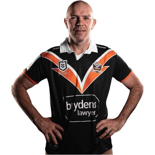 Wests Tigers NRL 2024 Steeden Heritage Home Jersey Sizes S-7XL!