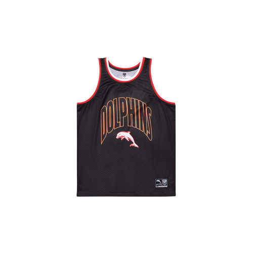 The Dolphins NRL NAR Basketball Singlet Kids Size 8-16! S4