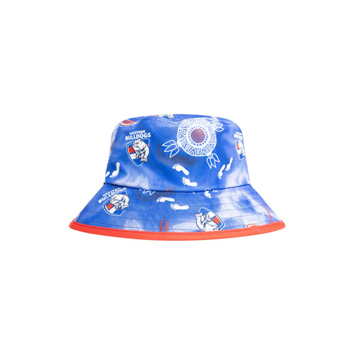 Western Bulldogs AFL Indigenous Bucket Hat Cap!
