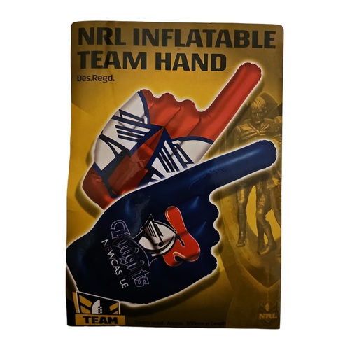 Newcastle Knights NRL Inflatable Hand Finger Sign