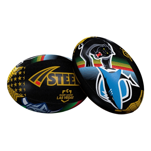 2025 Official Las Vegas Team Supporter Ball NRL Steeden Football Size 5! In Stock