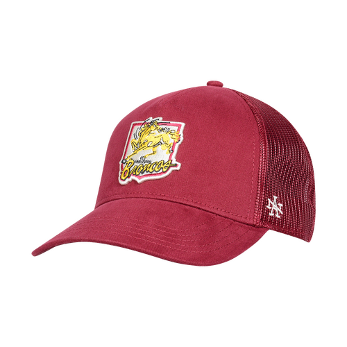 Brisbane Broncos NRL Retro Striped Trucker Cap Hat!