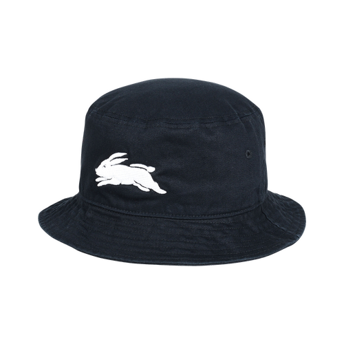 South Sydney Rabbitohs NRL Black Bucket Hat Cap! S4