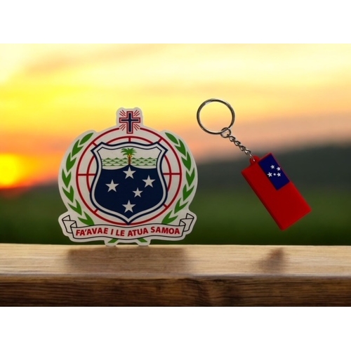 Toa Samoa Rugby League Crest UV Sticker Decal & Keyring!