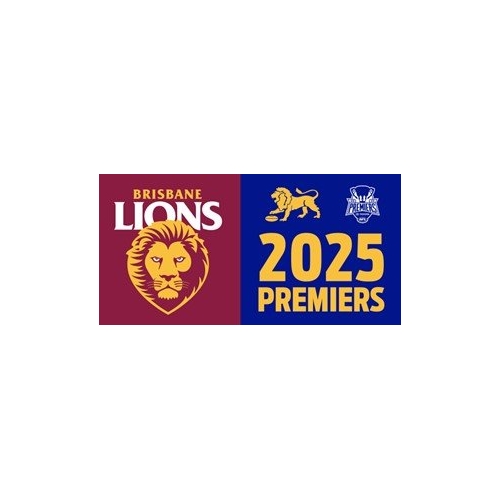 Brisbane Lions AFL Premiers 2025 Pole Flag 90 x 180cm! Pre Sale