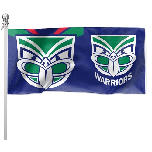 New Zealand Warriors NRL Flag Pole Flag 90 cm by 180cm! Blue