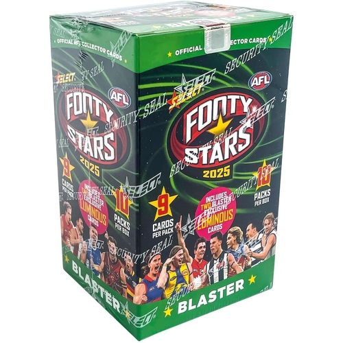 Official Select AFL 2025 Footy Stars Blaster Box of Trading Cards RRP$45